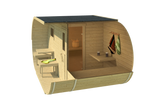 Vanjska sauna Oval Thermowood (4-6 osoba)