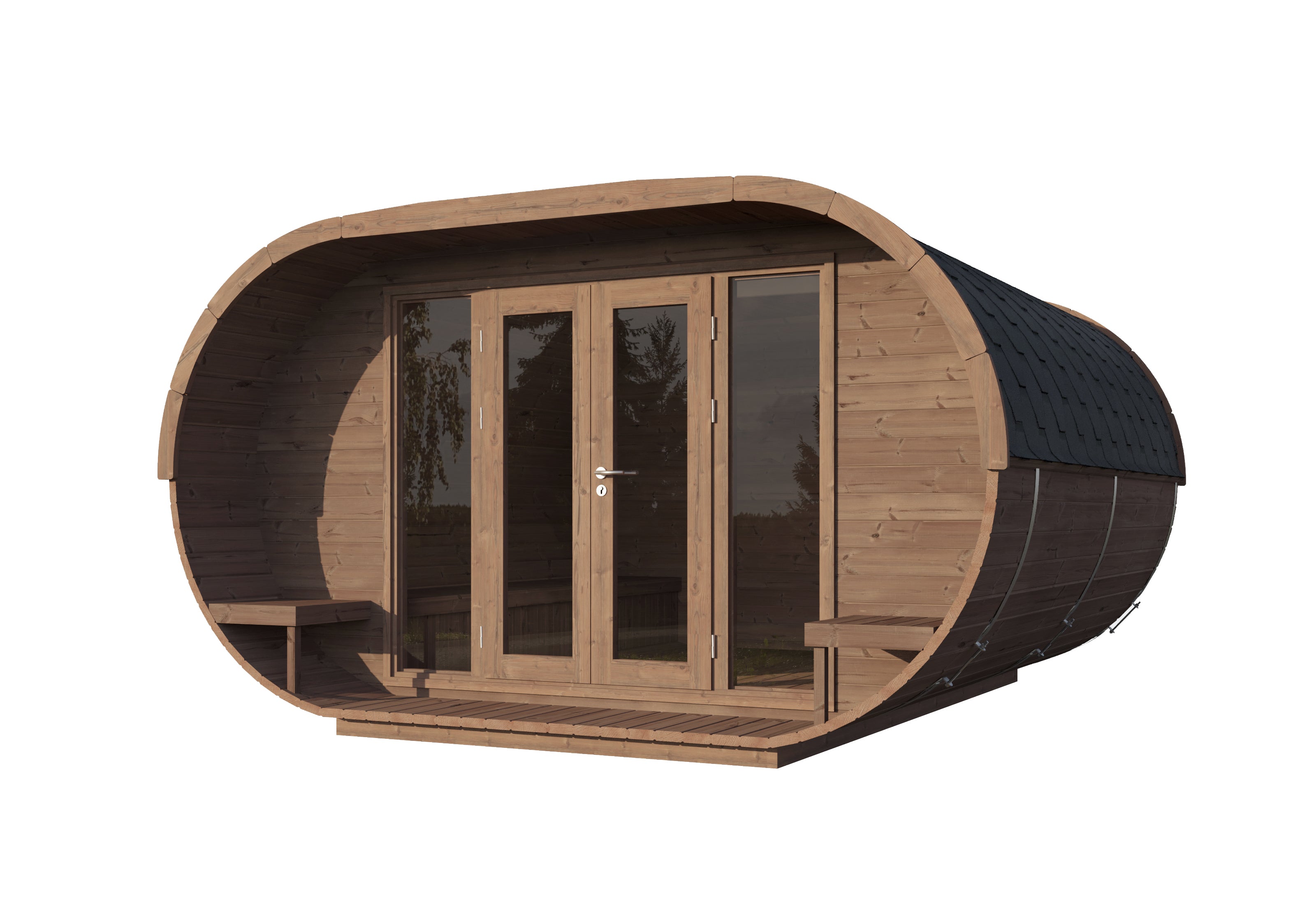 Glamping kućica Camping Oval 400 thermowood