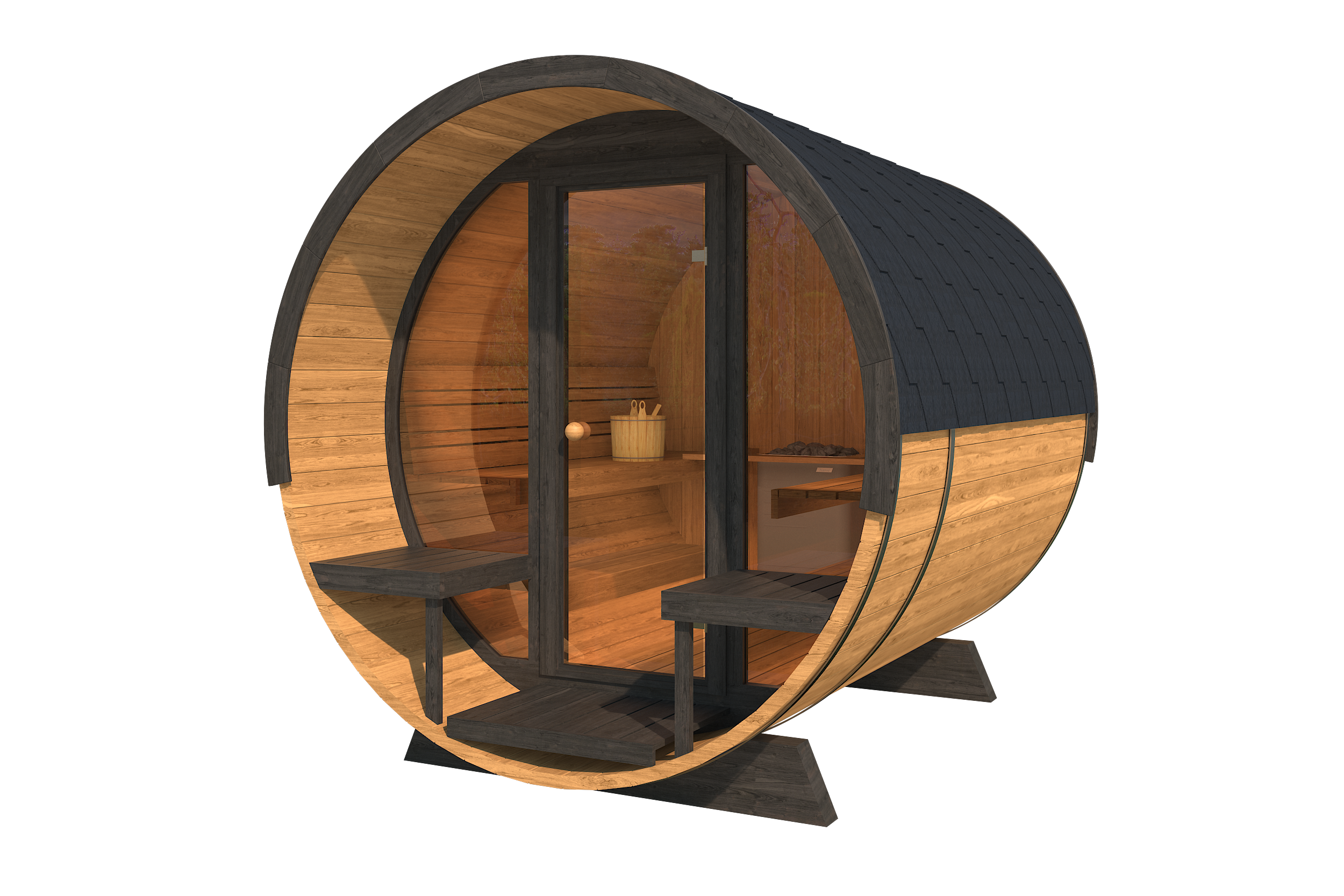 Vanjska sauna 280 DELUXE Thermowood (4-6 osoba)