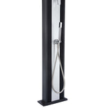 Hibridni tuš DADA CURVE - antracit + brušeni aluminij